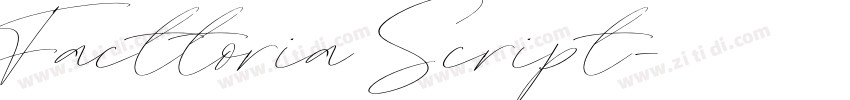 Facttoria Script字体转换